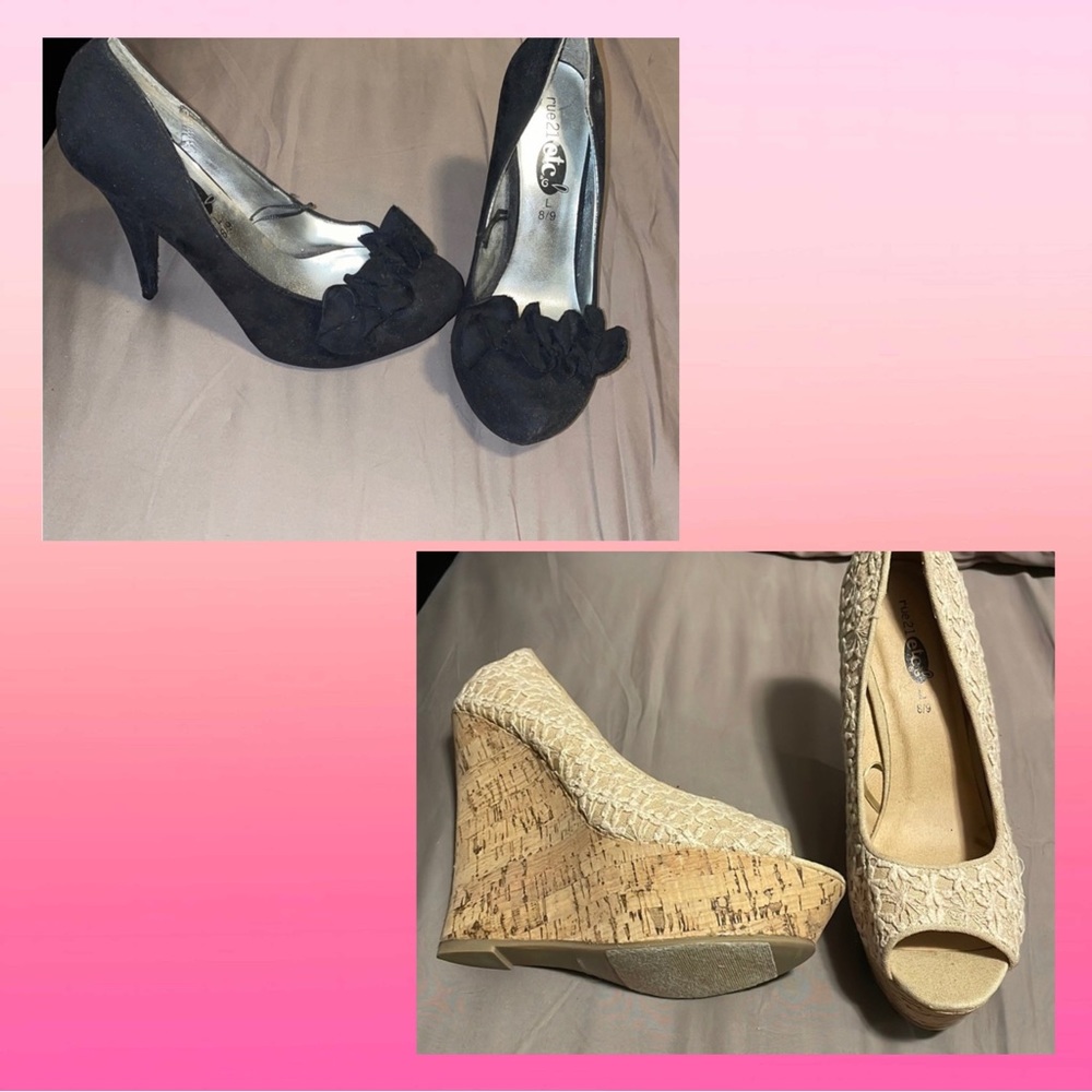 2 sets heels